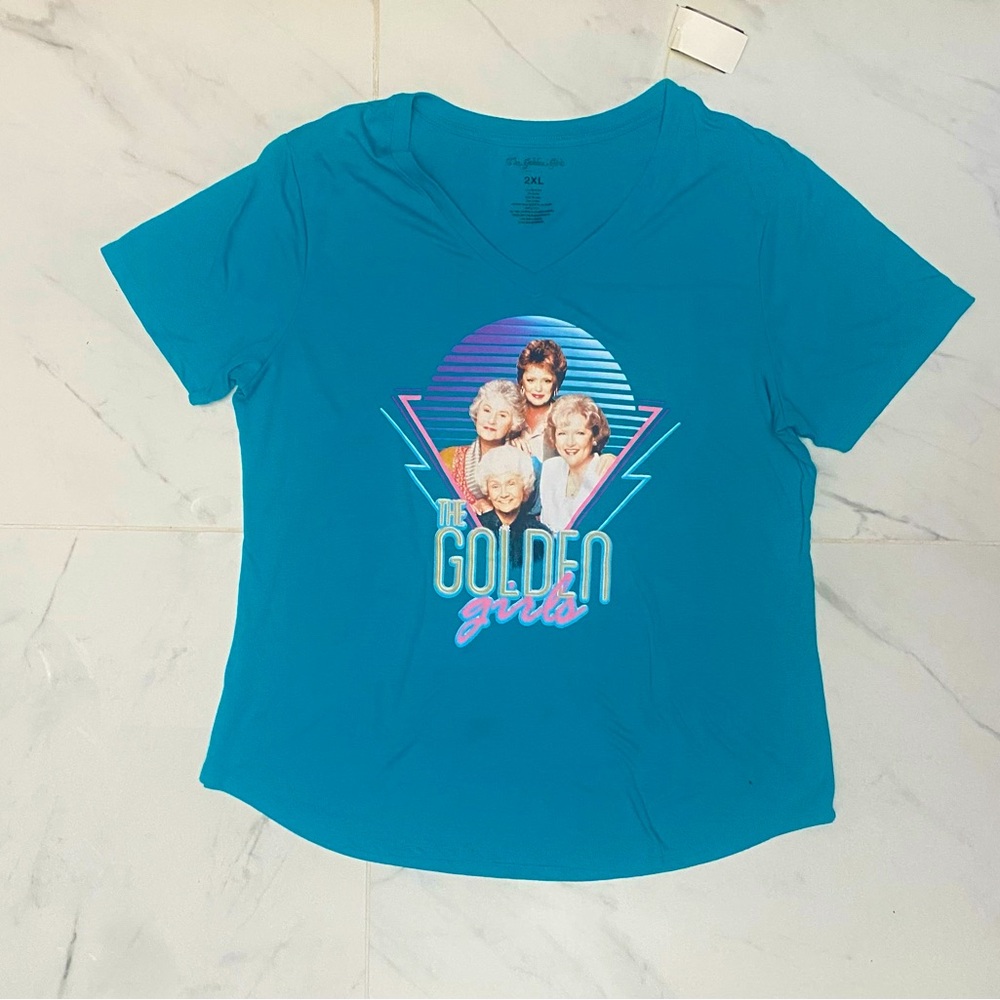 Golden Girls Squad Rose Dorothy Blanche Sophia 80s Women’s Teal Shirt Size XL